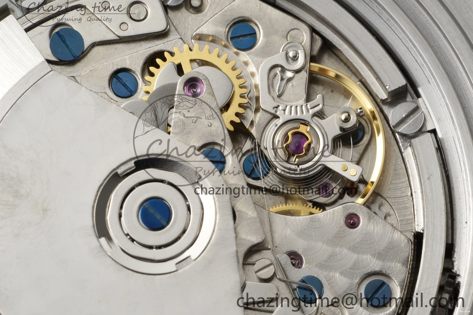 MIROTIME 0206 Attractive Aquatimer Chrono SS RSF 1:1 Best Edition Blue Dial on Blue Rubber Strap A 7056